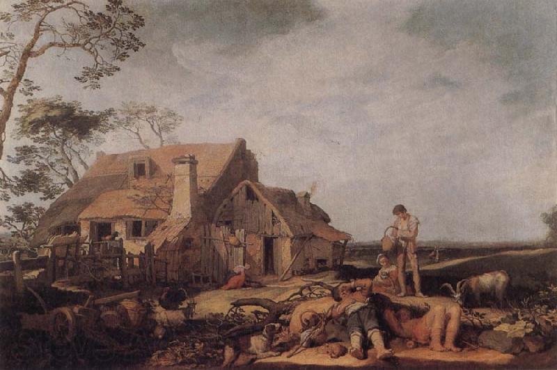 BLOEMAERT, Abraham Landscape with Peasants Resting France oil painting art